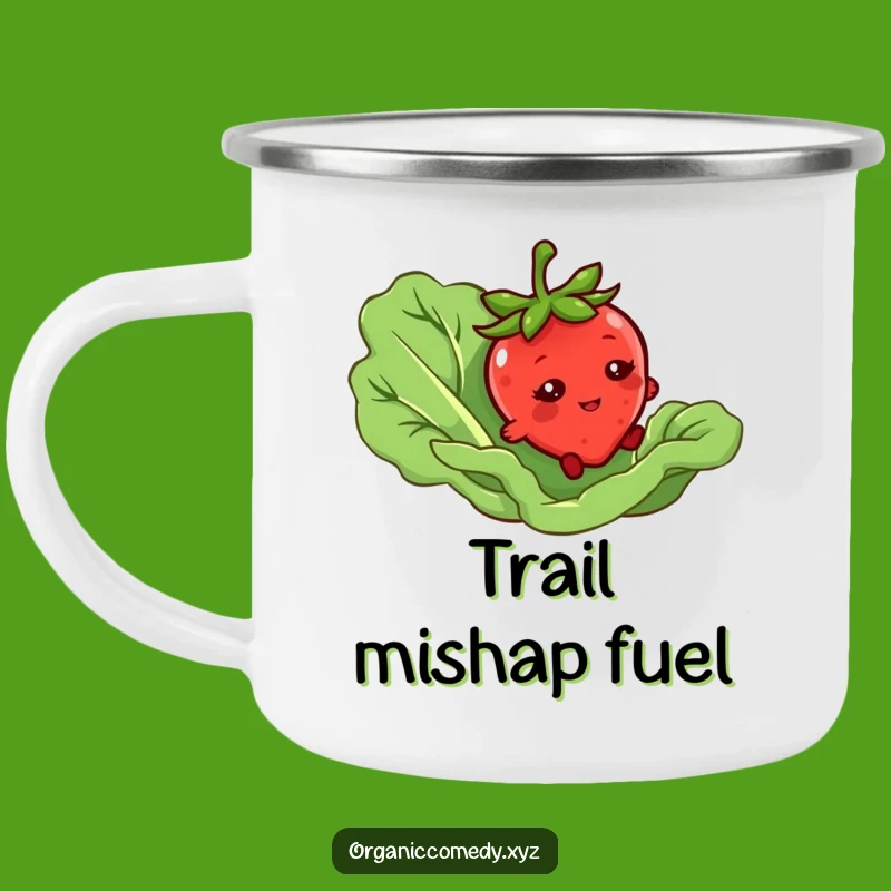 Funny Strawberry Tripping Camping Mug: Adventure Mishap Cup