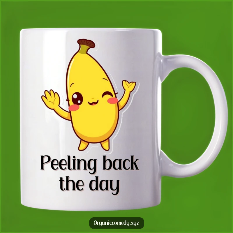 Funny Banana Wave Mug - Mirthful Fruit Cartoon Gift Idea