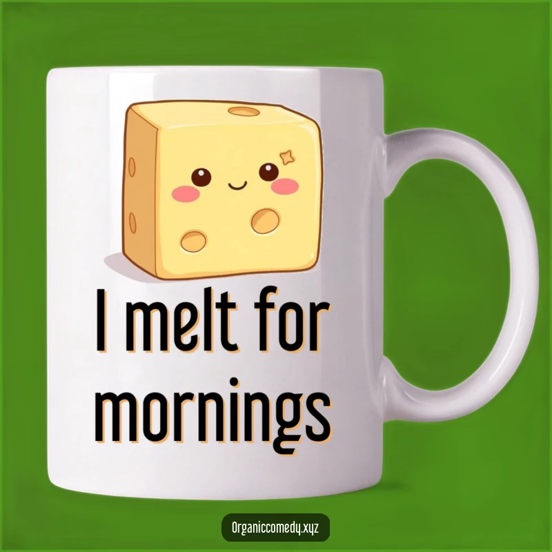 Funny Wiggling Cheese Mug: A Contented Block of Joy, Perfect Gift