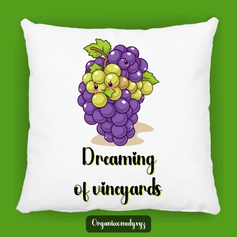 Funny Grapes Tumbling Pillow - Comfy Accent for a Playful Home