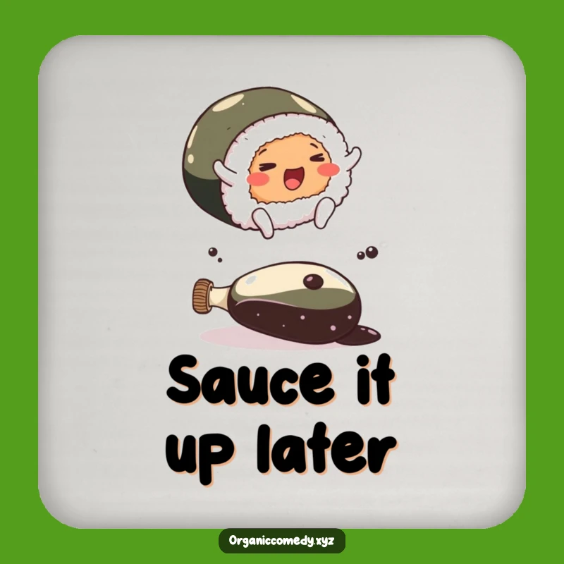 Funny Sushi Leap Coasters: Protect Surfaces with Playful Charm!