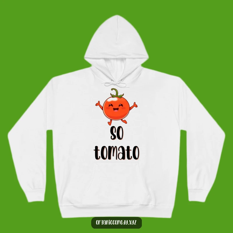Funny Tomato Leap Hoodie - Cozy & Energetic Winter Wear