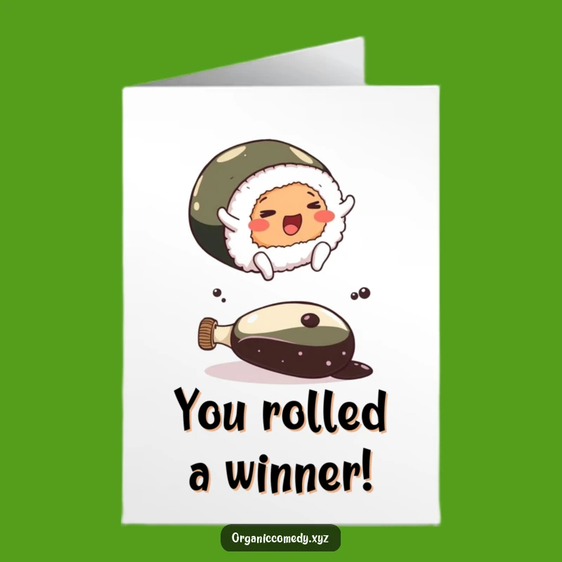 Free Printable Congrats Card: Sushi Leap - Celebrate Your Success!