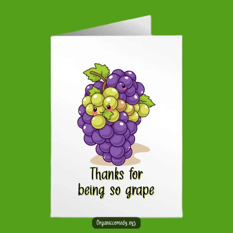 Free Printable Thank You Card: Giggling Grapes, Sweet Downloadable Gift!