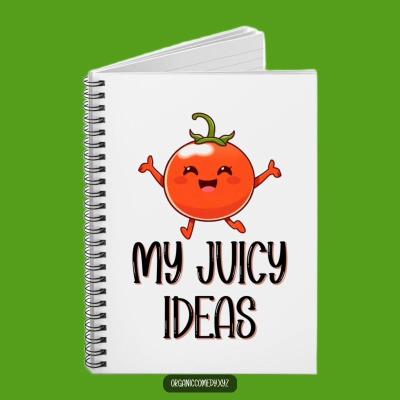 Funny Tomato Leap Notebook - Cheerful Journal for Energetic Ideas
