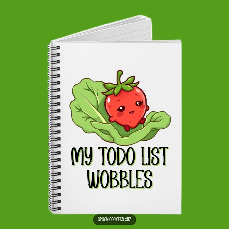 Funny Strawberry Tripping Notebook: Bashful Veggie Journal Gift