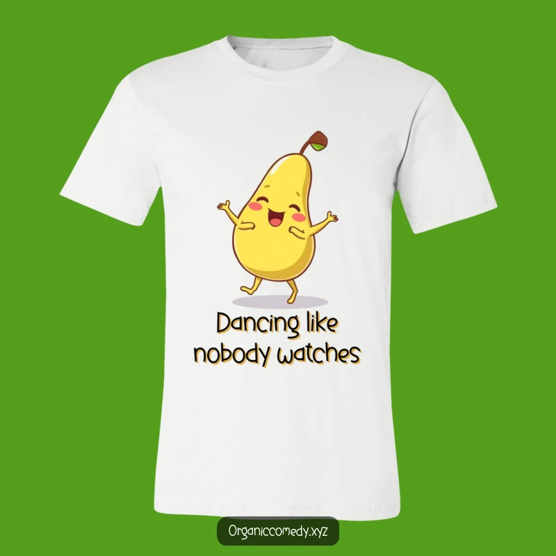Funny Pear Dance T-Shirt - Comical Fruit Cartoon Apparel Gift