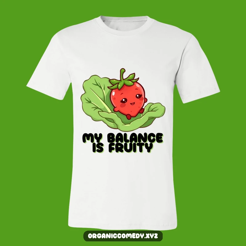 Funny Strawberry Tripping T-Shirt: Bashful Veggie Mishap Tee Gift