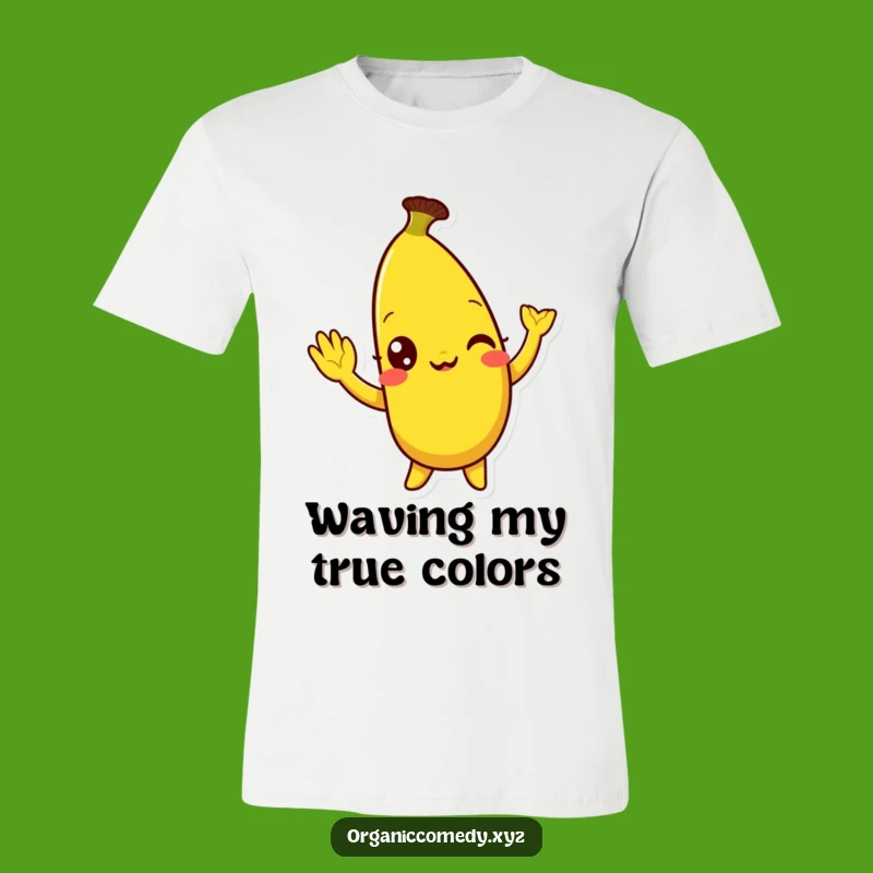Funny Banana Wave T-Shirt - Comical Fruit Cartoon Apparel Gift