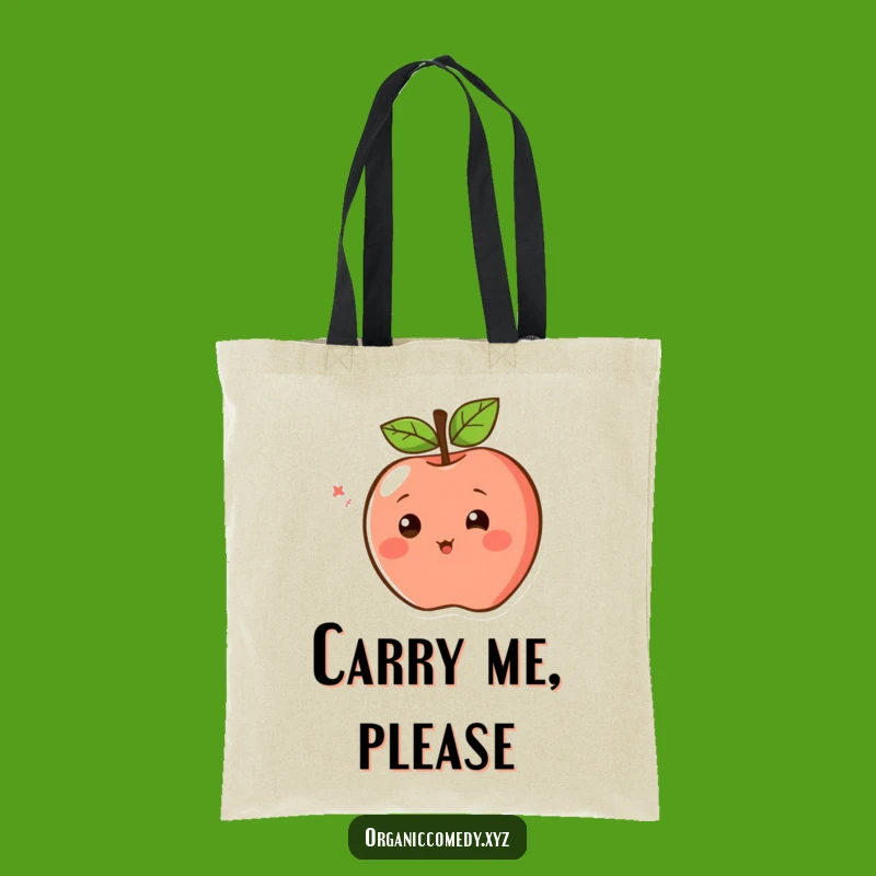 Funny Spinning Apple Tote Bag: Carry Your Cheer, Perfect Funny Gift