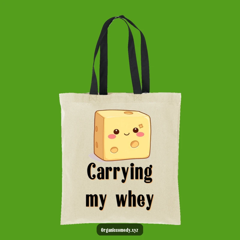 Funny Wiggling Cheese Tote Bag: Carry Your Smiles, Perfect Funny Gift