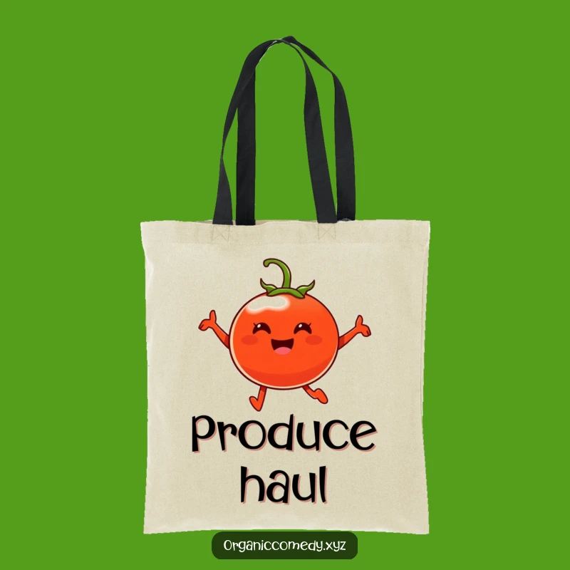 Funny Tomato Leap Tote Bag - Chic Accessory for Happy Vibes